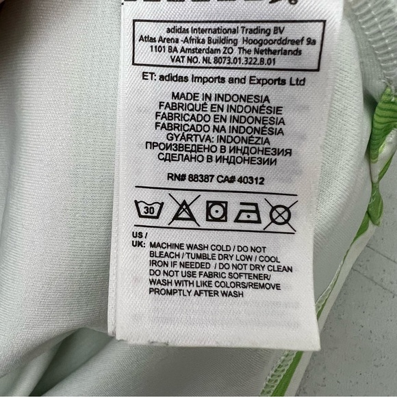 Adidas Men's Adult Size XL Polo Golf Climacool Green Polyester Short Sleeve - Picture 5 of 12